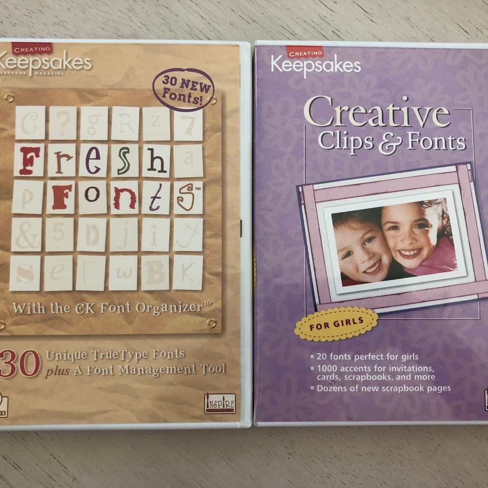 Creative Keepsakes, Fresh Fonts & Creative Clips